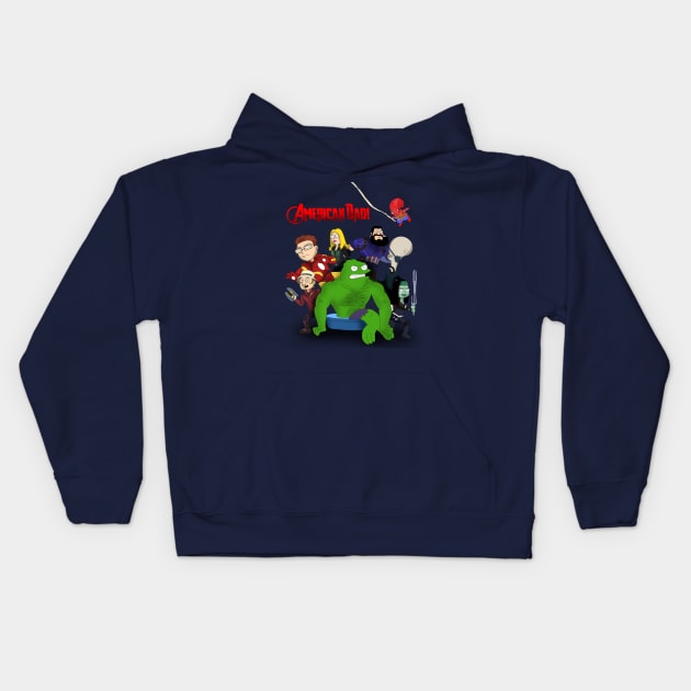 American Dad Kids Hoodie by The_Moose_Art